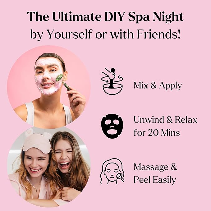 Jelly Face Mask for Facials - Bulgarian Rose Hydrating, Brightening & Nourishing Jelly Mask with