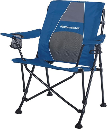 STRONGBACK Camping Chair Guru Heavy Duty Camping Chairs with Lumbar Suppor - Backpack Folding Camp