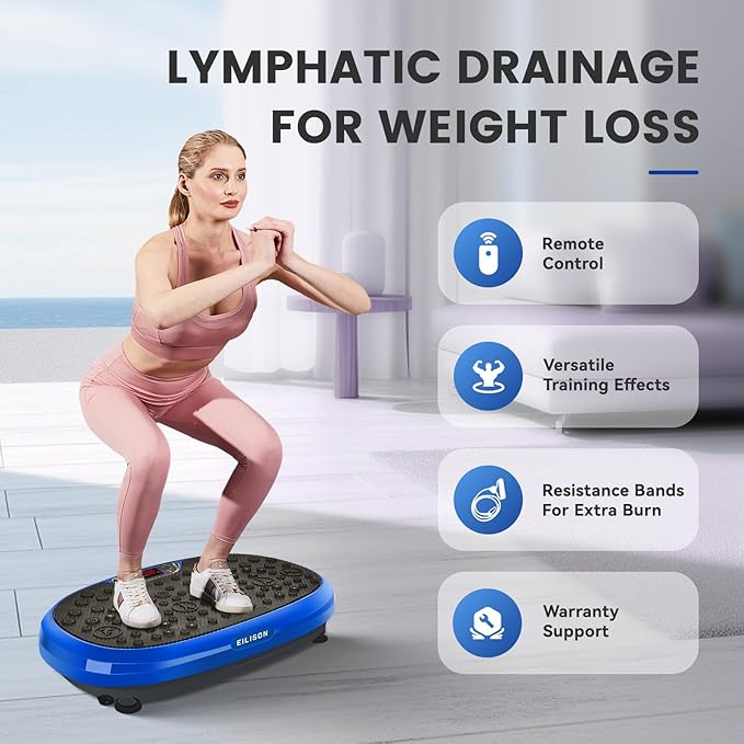 EILISON FitMaxx 3D XL Vibration Plate Exercise Machine - Whole Body Workout Vibration Platform