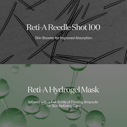 VT COSMETICS Reti-A Reedle Shot 100 2-Step Hydrogel Mask(34.5gx4ea), Intensive Tightening, Exosome