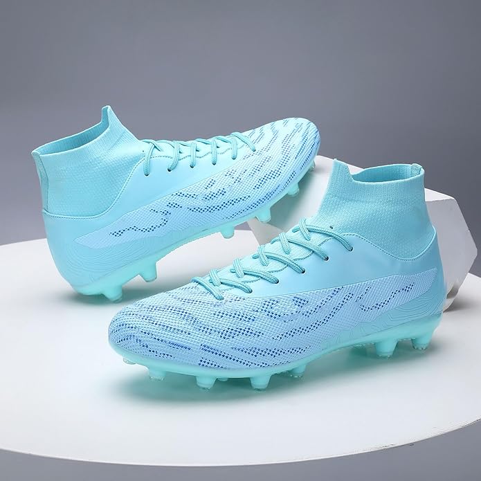 Soccer Cleats for Mens Womens Football Shoes Turf Soccer Shoes Indoor/Outdoor High-top Football