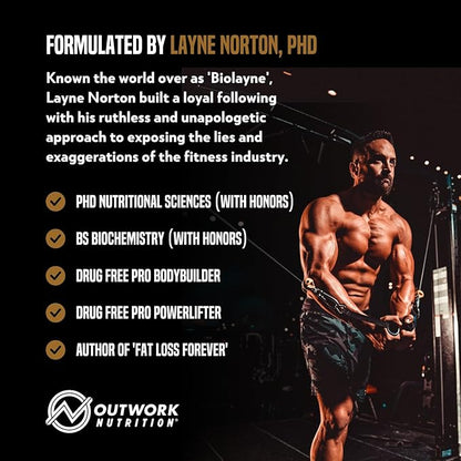 Outwork Nutrition Whey Isolate Protein Powder - Accelerates Muscle Building & Recovery - Low