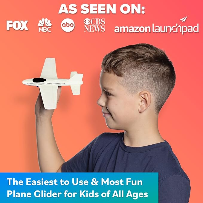 Airplane Toy Foam Glider: Airplane Toys For 3 Year Old & Airplanes For Kids 2-4 Toy Airplane For