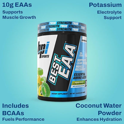BPI Sports Essential Amino Acids EAA Powder - Pre, Intra & Post Workout Drink - BCAA Powder for Men