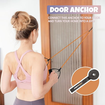 RitFit Single Resistance Exercise Band with Comfortable Handles - Ideal for Physical Therapy