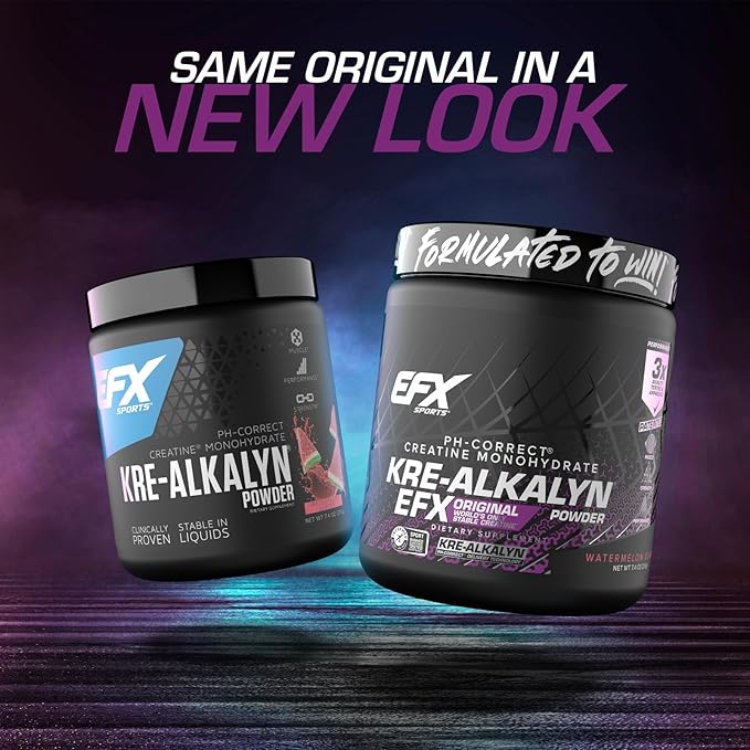 EFX Sports Kre-Alkalyn EFX Powder | pH Correct Creatine Monohydrate Powder Supplement | Strength