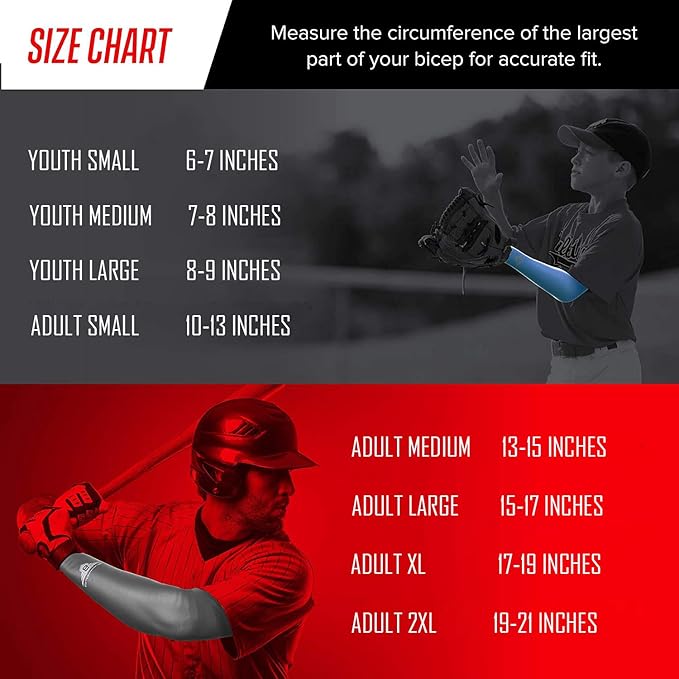 Bucwild Sports Flag Compression Arm Sleeve - Perfect for Baseball Basketball Football - Youth &