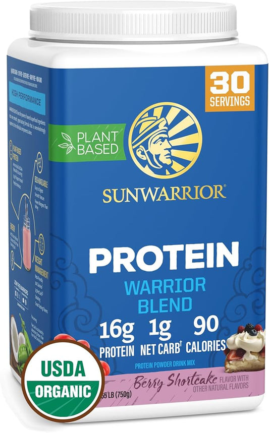 Sunwarrior Vegan Organic Protein Powder Plant-Based | BCAA Amino Acids Hemp Seed Soy Free Dairy