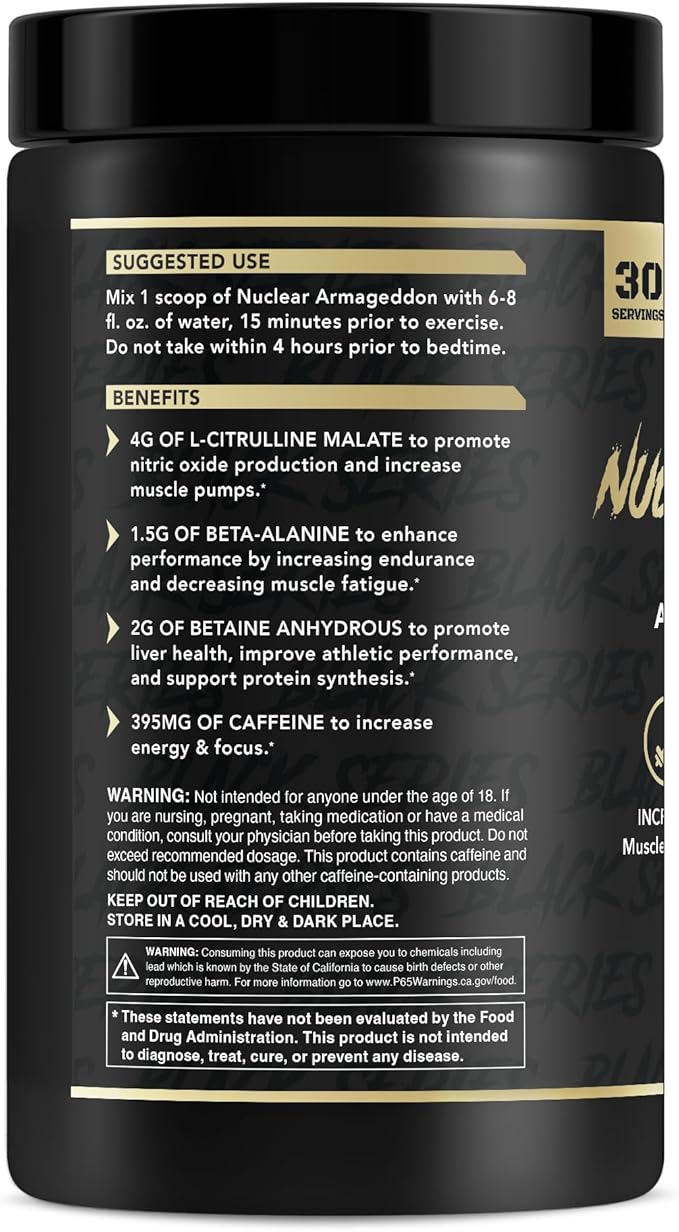 Anabolic Warfare Nuclear Armageddon Pre Workout Powder Pre-Workout for Men & Women with