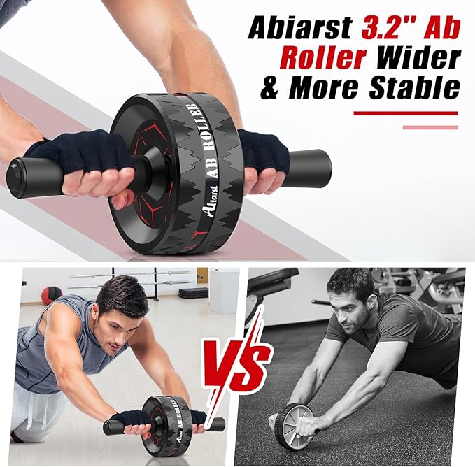 Ab Roller Wheel, Abs Workout Equipment for Abdominal & Core Strength Training, Home Gym Exercise