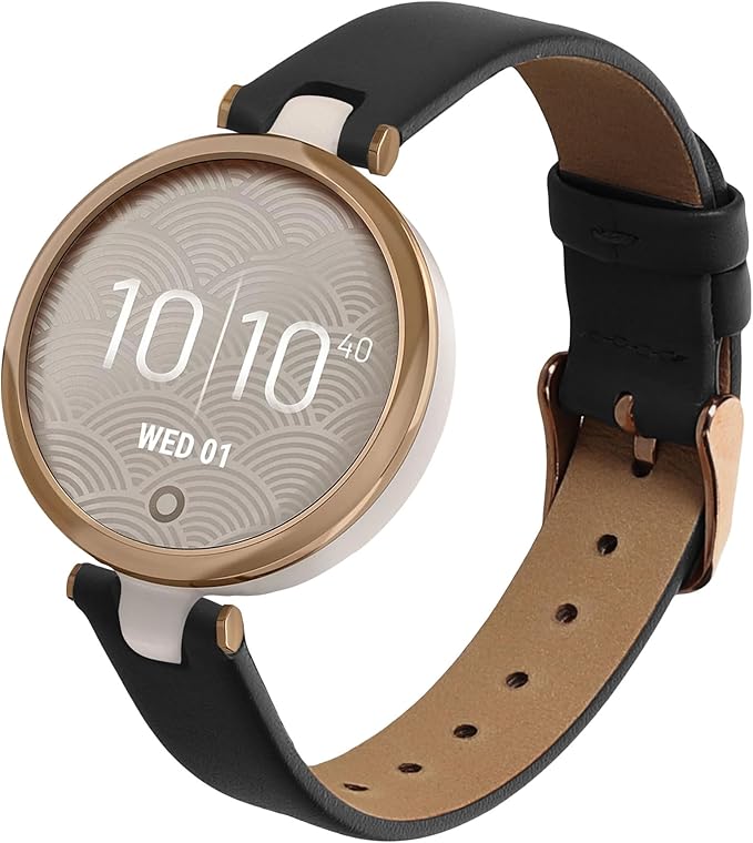 kwmobile Real Leather Watch Strap Compatible with Garmin Lily Sport - Fitness Tracker Replacement