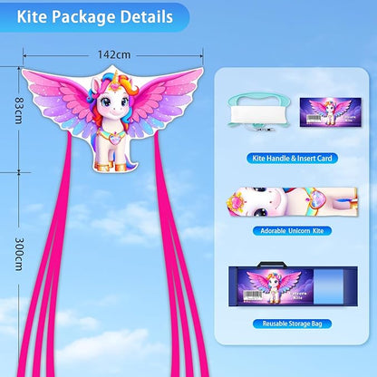 Butterfly Kites for Kids & Adults, Easy to Fly Design with Long Tail for Stability, for Kids Ages