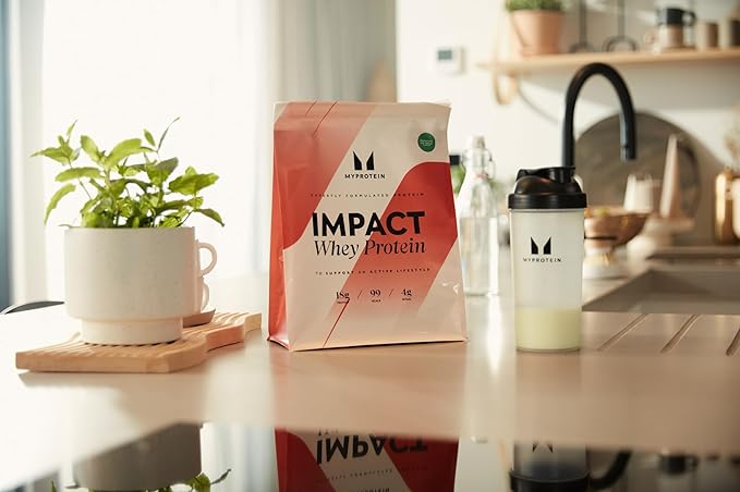 Myprotein Impact Whey Protein Powder, 5.5 Lbs (100 Servings) Vanilla Ice Cream, 22g Protein & 5g