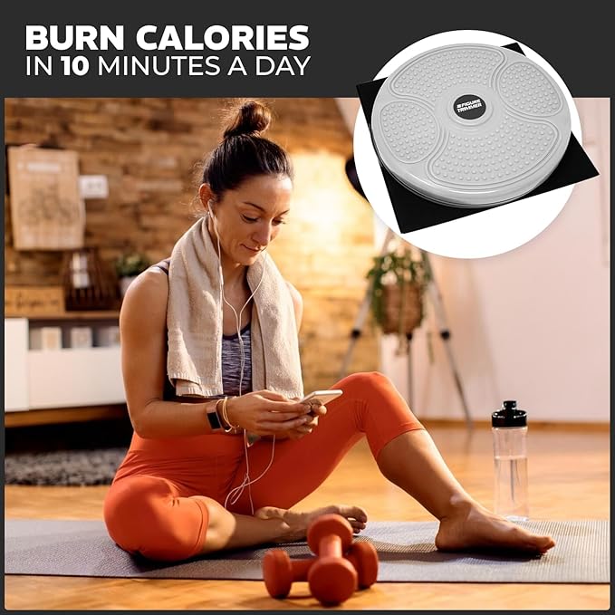 Daiwa Felicity Figure Trimmer Ab Twister Board - Waist Twister Machine for Core & Abs Exercise