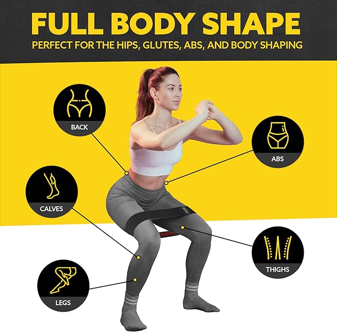 Fabric Resistance Bands for Legs - Workout Bands Resistance Bands for Men and Women - Booty Bands