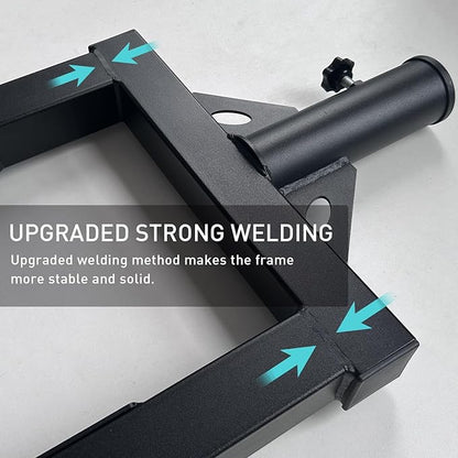 Viking Press Landmine Handle for 2-Inch Barbell, Hack Squat T-Bar Row Attachment Strength Training