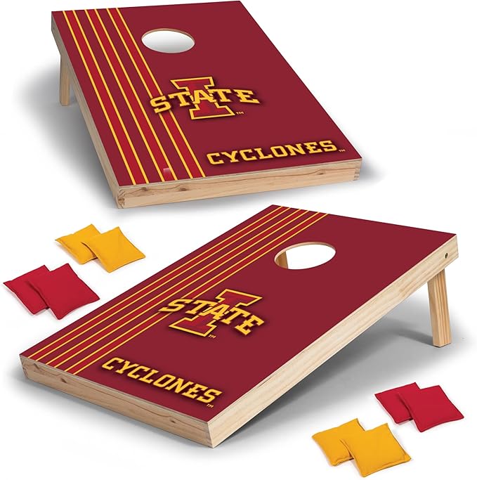 2' x 3' Solid Wood Cornhole Set with Direct Print HD Team Graphics – Great Gift for Any NCAA Fan!