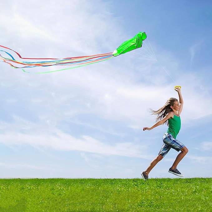 Octopus Kites for Kids & Adults Easy to Fly, 24”x 158” Large Soft Kite Kit for Boys and Girls