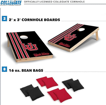 2' x 3' Solid Wood Cornhole Set with Direct Print HD Team Graphics – Great Gift for Any NCAA Fan!