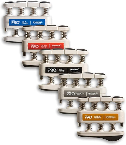 PRO Hand Exerciser, Finger Exerciser (Hand Grip Strengthener), Spring-Loaded, Finger-Piston System