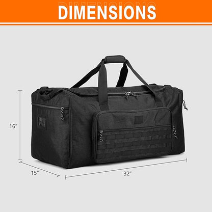 125L Extra Large Gym Duffle Bag for Men Women with Shoes Compartment Heavy Duty Tactical Sports
