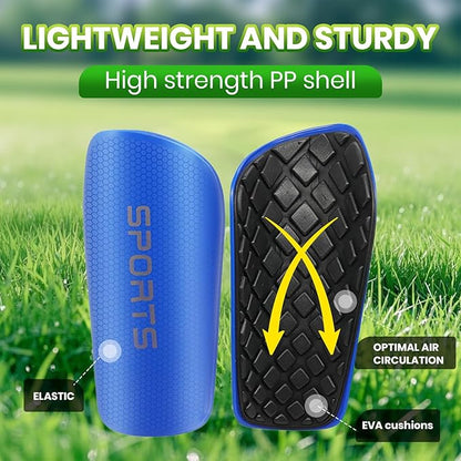 Shin Guards Soccer Kids 2025 Version High-Density Foam Soccer Shin Guard with Sleeves Shin