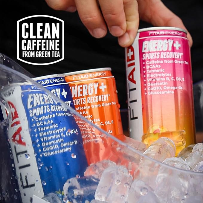 FITAID ENERGY, 200mg Natural Caffeine, Keto, Blackberry Pineapple, Optimum Performance Formula: