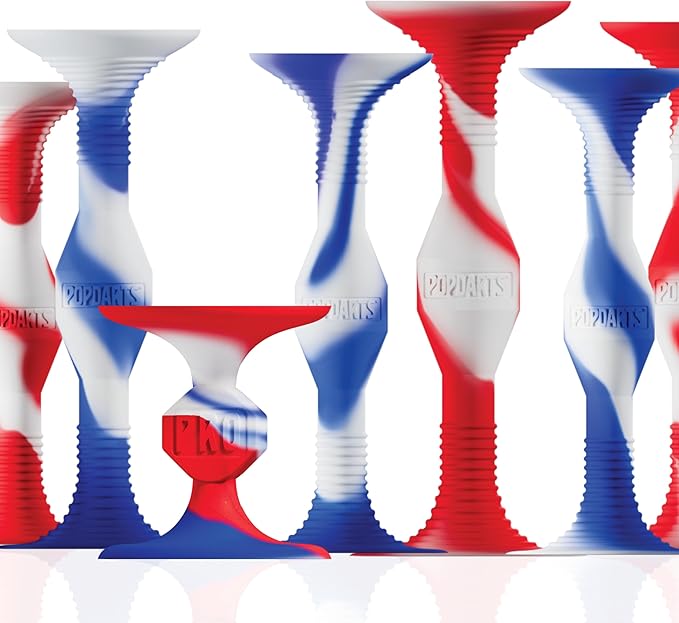 Popdarts USA Themed PRO Pack Game Set (Red White Blue Wigglenobber Target Marker) - Indoor, Outdoor
