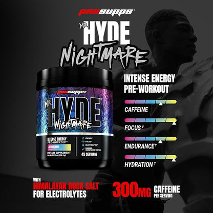 PROSUPPS Mr. Hyde Nightmare Pre Workout Powder with Caffeine & Beta Alanine - Preworkout for