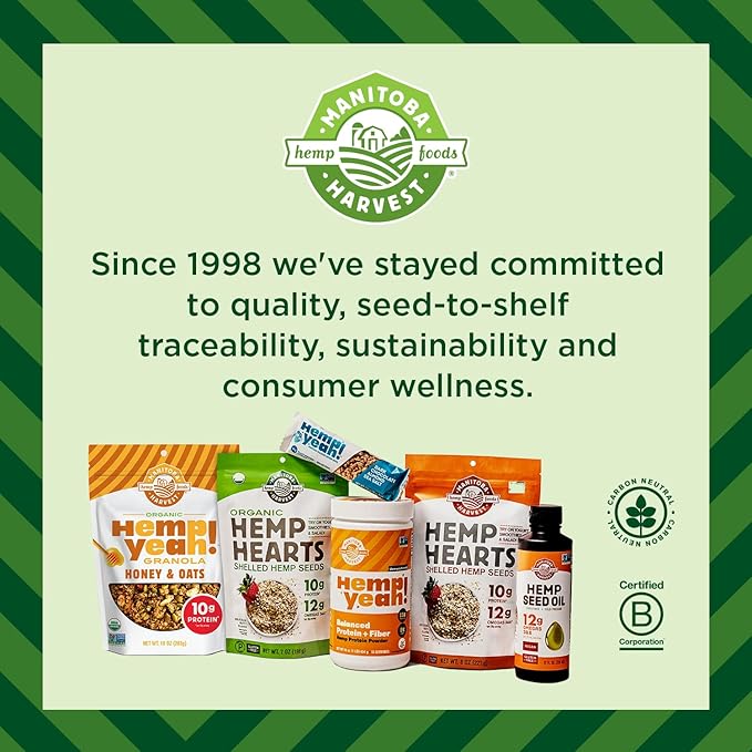 Manitoba Harvest Hemp Yeah Organic Max Fiber Protein Powder, Unsweetened, 16oz, with 13g of Fiber