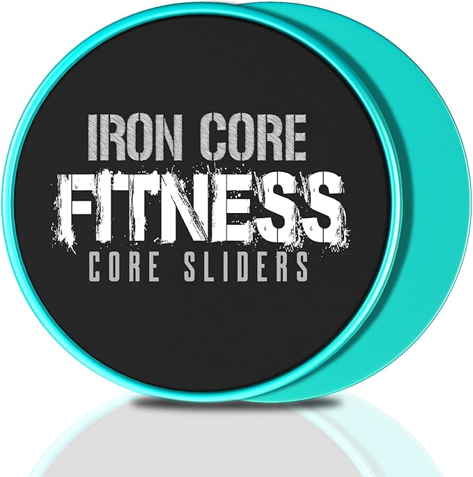 Core Sliders for Working Out, Dual Sided Exercise Gliding Discs for Use on All Surfaces, Ultimate