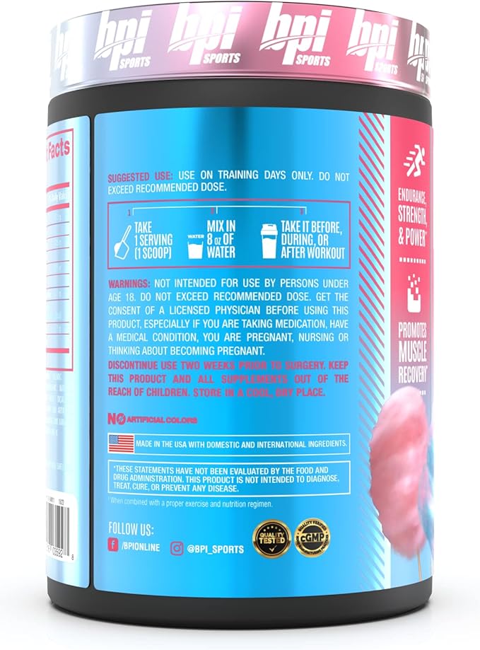 BPI Sports Best Aminos - BCAA Powder Post Workout & Glutamine Recovery Drink with Branched Chain