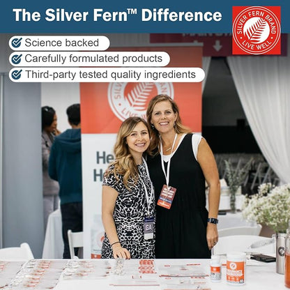 Silver Fern Stress Complex Supplement - with Caffeine - Sleep, Worry, Mood & More - with Saffron