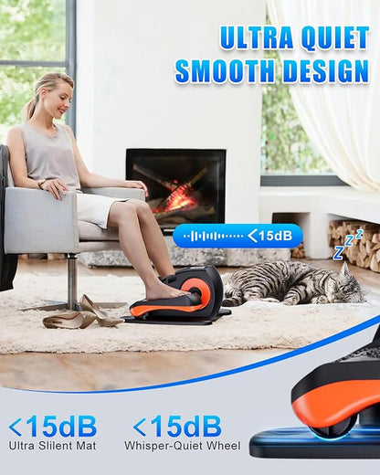 Under Desk Elliptical Machine, Electric Ellipse Leg Exerciser as Seen on Tv for Seniors with 12