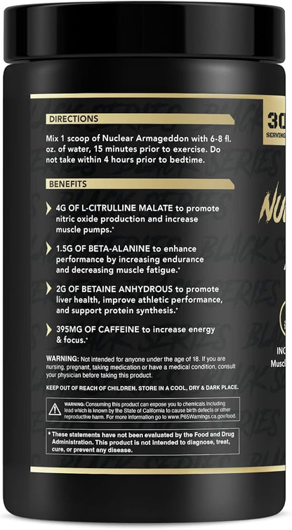 Anabolic Warfare Nuclear Armageddon Pre Workout Powder Pre-Workout for Men & Women with