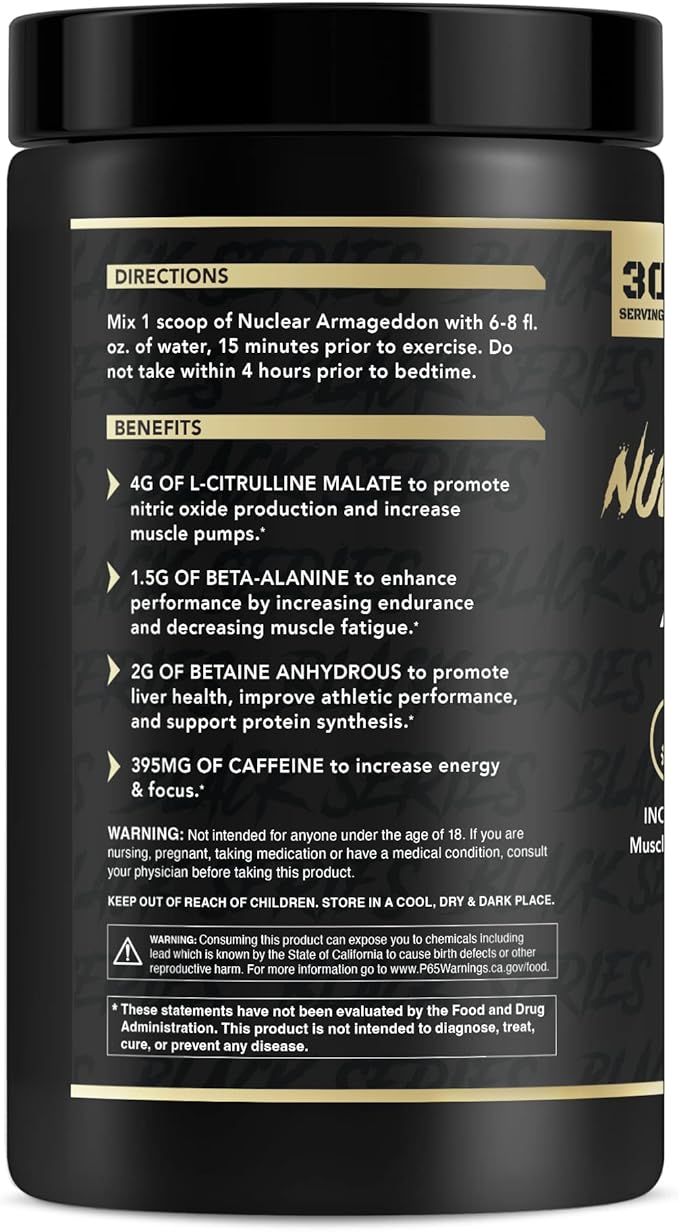 Anabolic Warfare Nuclear Armageddon Pre Workout Powder Pre-Workout for Men & Women with