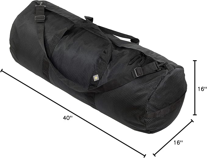 North Star Sports Foldable Duffle Bag for Travel, Gym & Outdoor Camping | Tough and Packable Sport