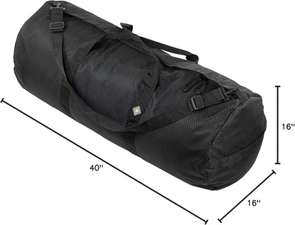 North Star Sports Foldable Duffle Bag for Travel, Gym & Outdoor Camping | Tough and Packable Sport