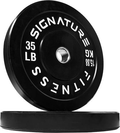 Olympic Bumper Plates Set, 2" Weight Plates for Strength Training & Weightlifting, Paris or Set or