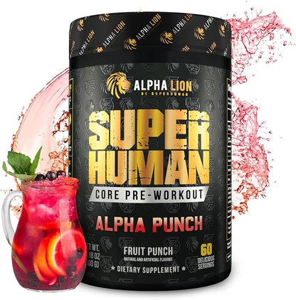 ALPHA LION Core Pre Workout Powder with Creatine for Performance, Beta Alanine for Muscle