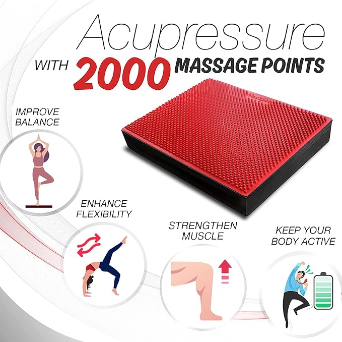Yes4All Upgraded Size Foam Pad for Exercise, Nonslip Foam Balance Pad Physical Therapy, Yoga &