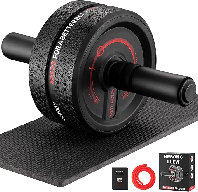 Upgraded Ab Roller Wheel. Abdominal Training Roller for Men/Women, Abdominal Wheels Widened to 3.4