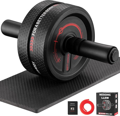 Upgraded Ab Roller Wheel. Abdominal Training Roller for Men/Women, Abdominal Wheels Widened to 3.4