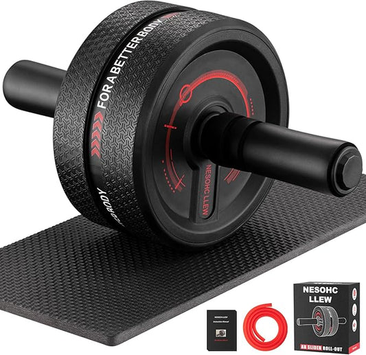 Upgraded Ab Roller Wheel. Abdominal Training Roller for Men/Women, Abdominal Wheels Widened to 3.4
