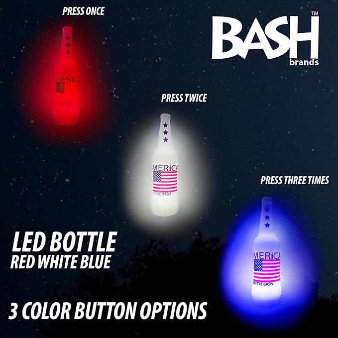 Original Bottle Bash (Beersbee, Polish Horseshoes, Frisbeer) Bottle Set, Unbreakable - Choose