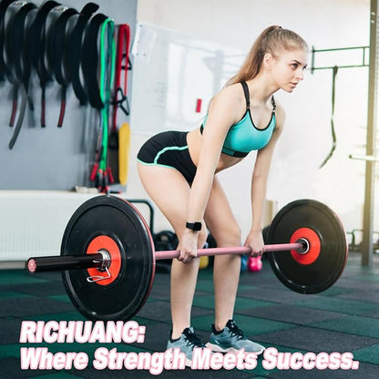 7ft Olympic Barbell, Weightlifting Barbell 28mm 45lb - 500/700/1000lbs Capacity with Smooth