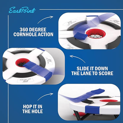 EastPoint Sports Bean Bag Knockout - 360 Degree All-Weather Cornhole Set - Includes 16 Bean Bags