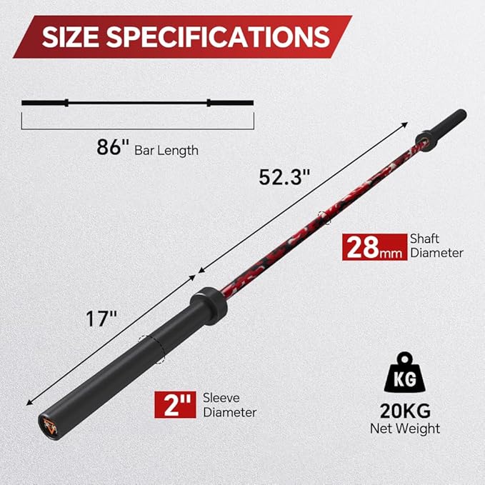 7FT Olympic Barbell Bar with Weight Plate Set Combo, Solid Olympic Bar with Bearings, 700Lbs