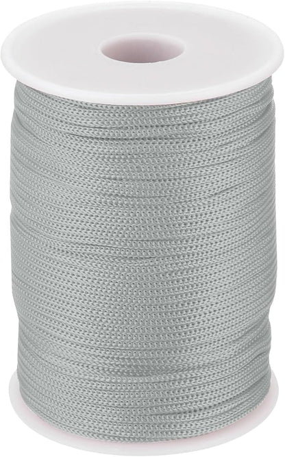 MECCANIXITY 1/12 Inch Polypropylene Rope Braided Ropes, 328ft Nylon Rope Hollow Utility Cord for