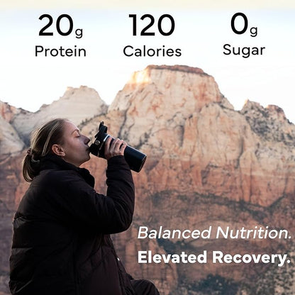 Recovery Plant Based Protein Powder, Vanilla Flavor - 20g Complete Vegan Protein, 0g Sugar, 120